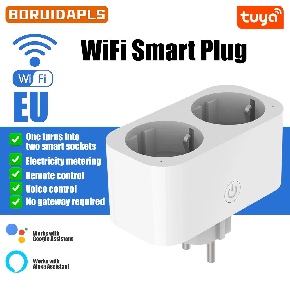 BORUIDAPLS WiFi Smart socket E - Timer Dual Outlet 评论和价格