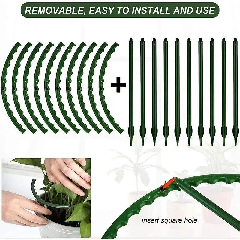 1-9set Plastic Plant Support P - Vine Climbing Plastic 评论和价格